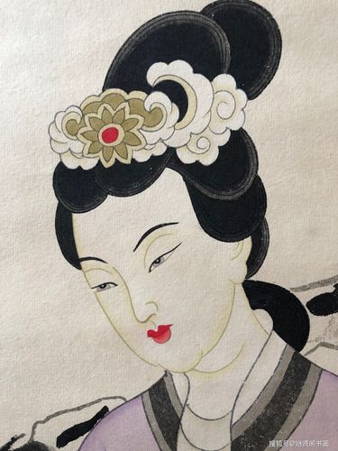 张大千工笔花鸟仕女图鉴赏