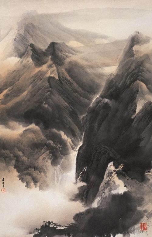 美术精品:何百里泼墨山水画欣赏【珍藏版】_水城新津书画_新浪博客