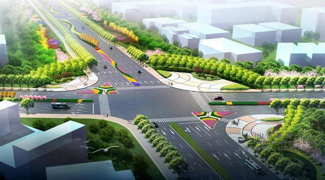 于洪新城道路绿化景观设计18
