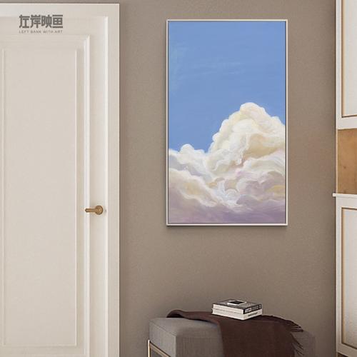 天空云朵风景装饰画欧风大幅玄关客厅现代装饰画