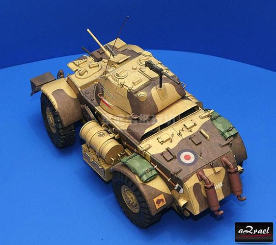 美国t17猎鹿犬轮式装甲车 波兰涂装 纸模型 1:25 装甲车 军事战车