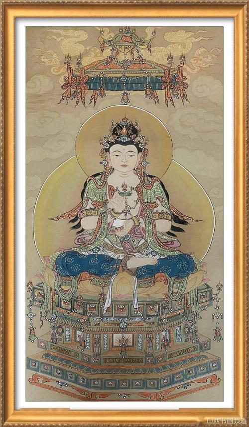 吴静 虚空藏菩萨 规格168x69cm