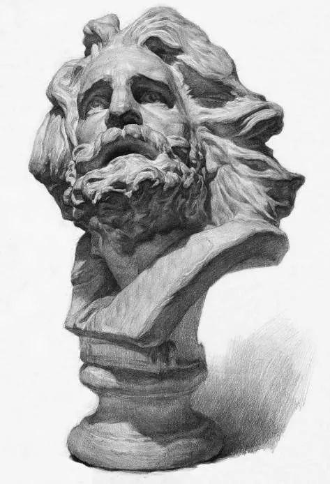 关于石膏头像的作品欣赏,速看!