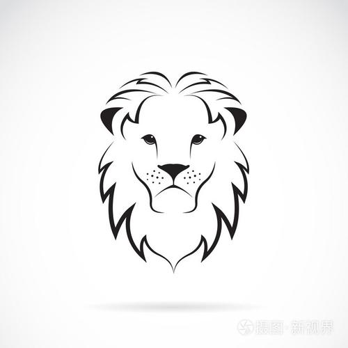 矢量图像的狮子头插画-正版商用图片1eqa30-摄图新视界