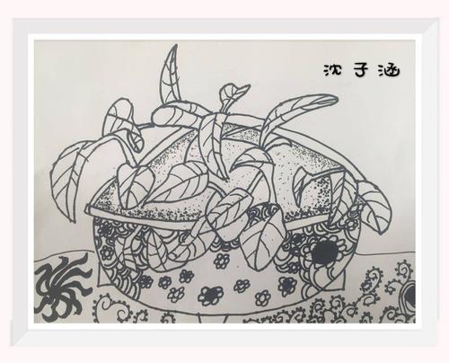 线描写生《绿萝》