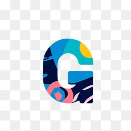 酷炫g字母免抠素材