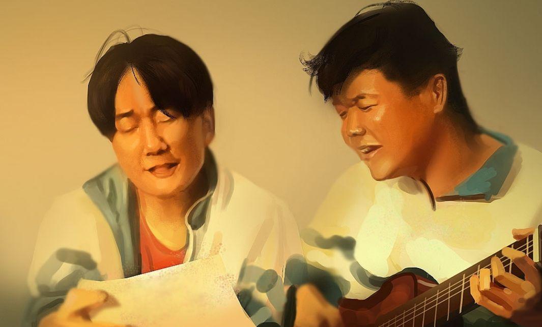 筷子兄弟《老男孩》c调,g调弹唱吉他六线谱