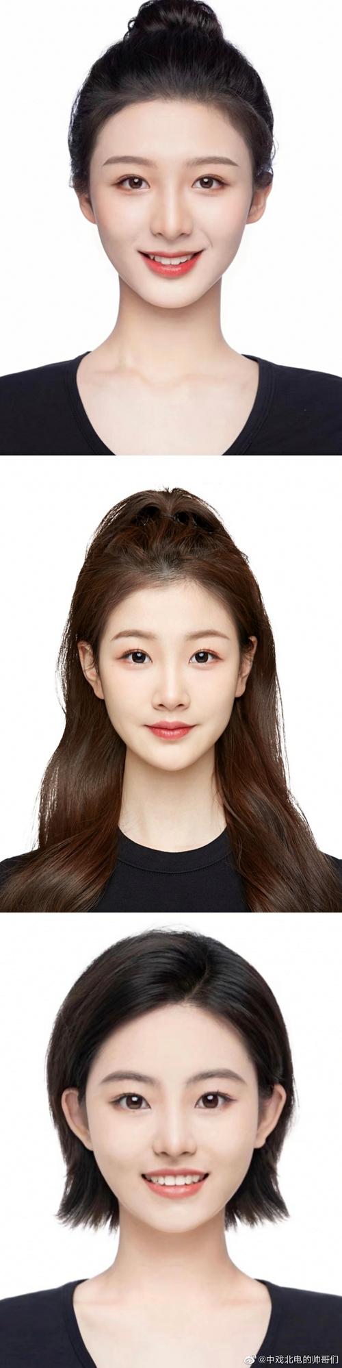 收集了一波今年的女生艺考证件照