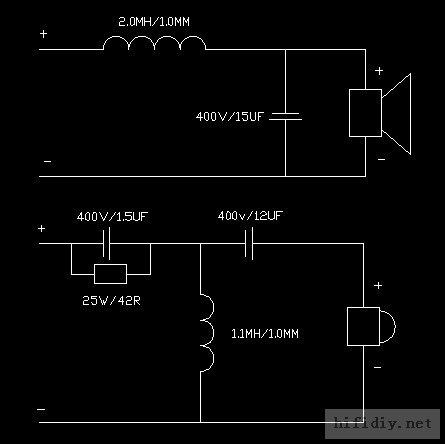 现在用的分频是喇叭厂方邦我做的,这是目前分频图