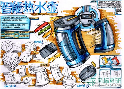 工业设计手绘工业设计考研手绘快题手绘