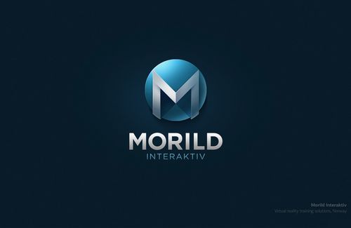 m立体质感字母logo