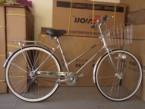 诺内2627自行车不锈钢日本女款川崎感应灯