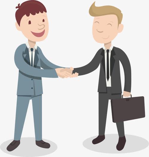 关键词 : 客户,开心,卡通,png,元素,拜访客户