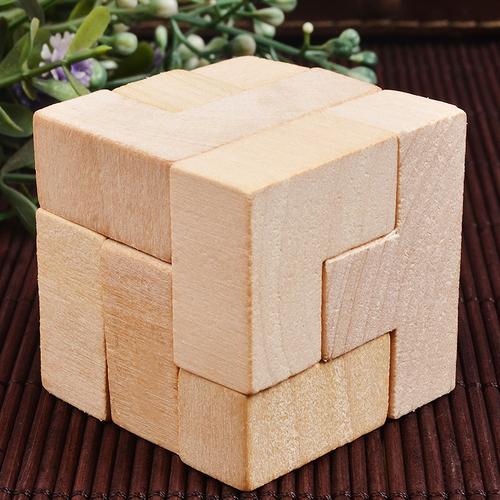 新款孔明锁 成人益智 七粒立方体 鲁班锁 拼装玩具 儿童早教益智