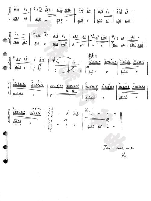 曲谱分享《万疆》_古筝_泓音古筝_娱乐_音乐