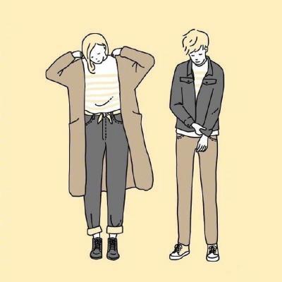 简约有爱的卡通情侣头像 许你今生最温柔的守候