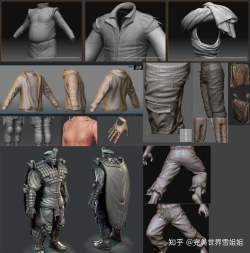 (褶皱的种类) 受力程度 材质   ———— 游戏中有着一批截图党合影