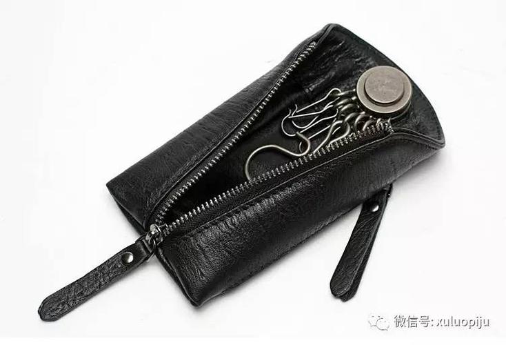 多功能简约商务腰挂钥匙零钱二合一多功能包 材质:头层油蜡牛皮 尺寸