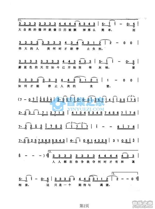 梁静茹《期待》简谱