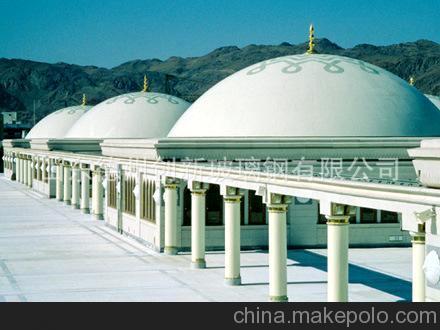 玻璃钢建筑制品 供应山东德州玻璃钢穹顶,圆形屋顶 图集