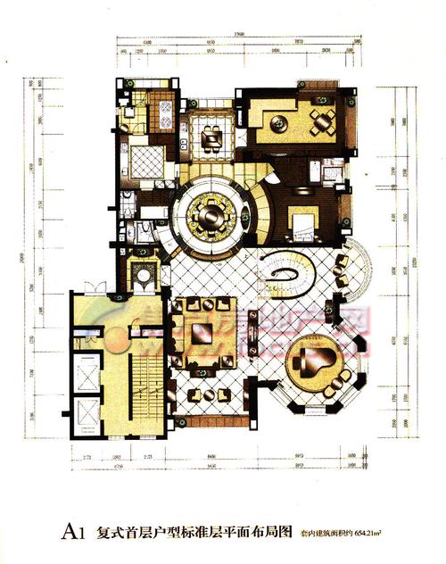北京星河湾a2b复式二层户型