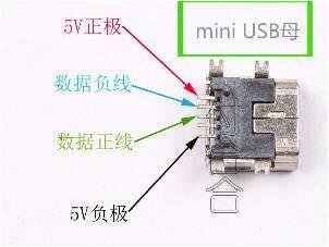 手机充电插头接线图,谁给我说说图片上那5条接线腿该怎样接?
