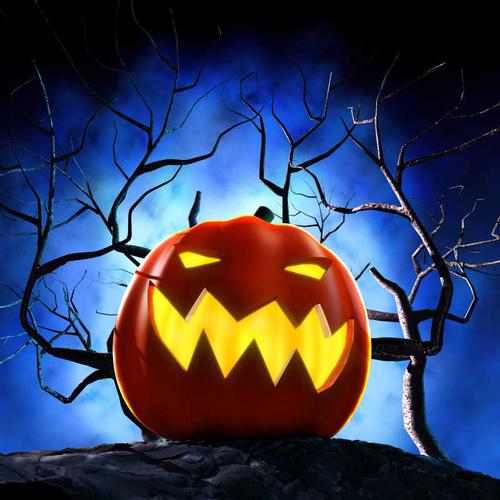 黑暗森林的万圣节南瓜灯