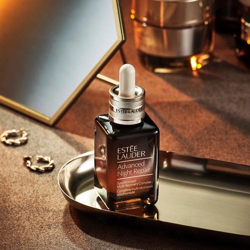 雅诗兰黛面部精华 第七代小棕瓶精华液30ml 修护淡纹紧致提亮(黑色 自