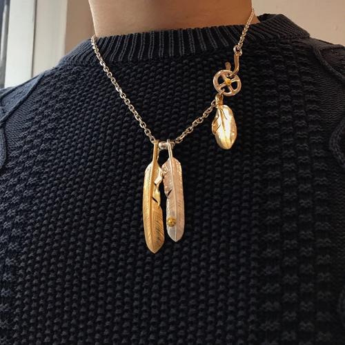 goros 高桥吾郎 徒弟 村田高诗studio t&y 镀金 点金羽毛项链set