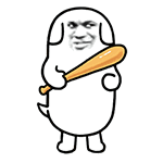 教皇狗狗拿棒球棒打人 - 斗图表情包 - 斗图神器 - .