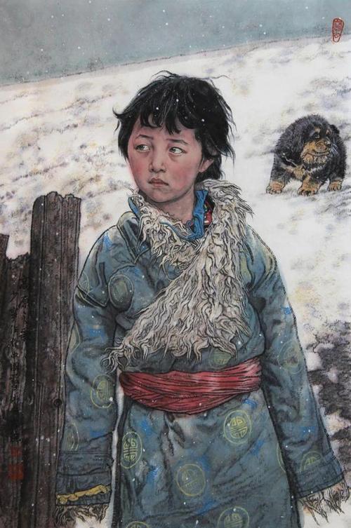 河北省中国画学会理事,刘少宁人物画作品欣赏