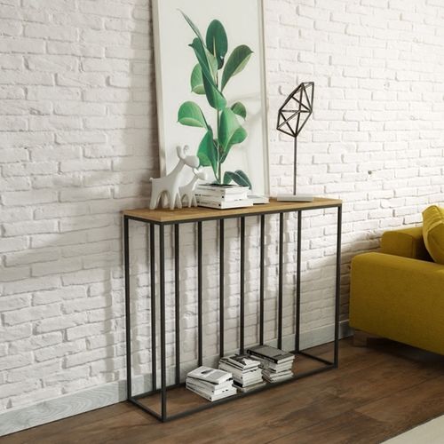 北欧金色铁艺玄关桌端景台天然大理石案台客厅长条桌走廊墙边柜子