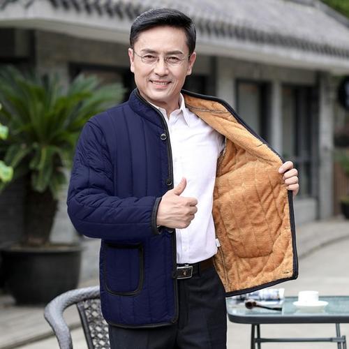 中老年人外套衣服棉衣爷爷男装老人棉祆冬天加厚棉衣