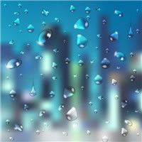 玻璃雨滴唯美意境头像_让人伤感的下雨天