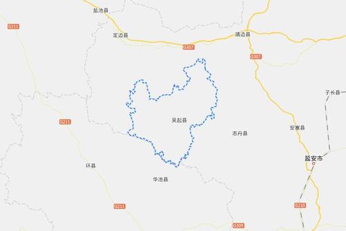 延安吴起县地图查询,延安吴起县电子地图,延安吴起县行政地图全图