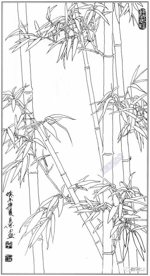 梅兰竹菊白描集萃,好美