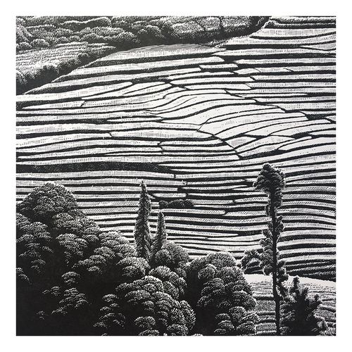 【版画】罗保根《乡情之二十二》 绝版木刻