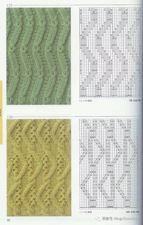 【棒针图解】志田棒针花样编织250例