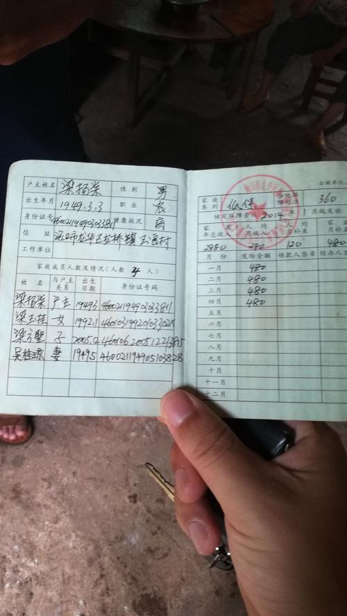 梁杨柒的低保证