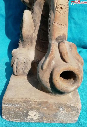 清代陶雕砖雕抓风兽风水镇宅迎吉避邪镇物古玩杂项收藏