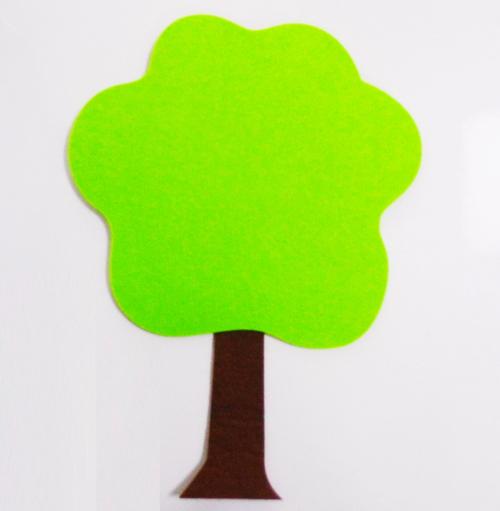 儿童房间幼儿园装饰仿真植物大树贴饰无纺布卡通树幼教装饰树墙贴