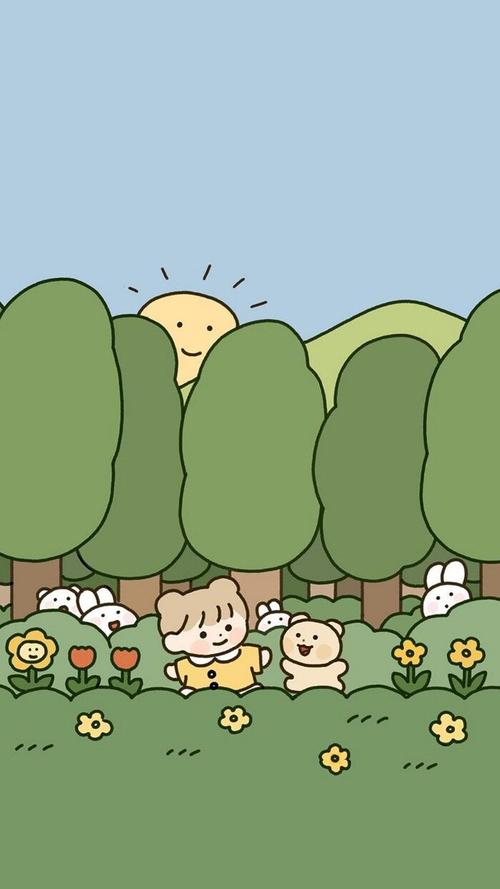 可爱壁纸 治愈系 插画 for_mee