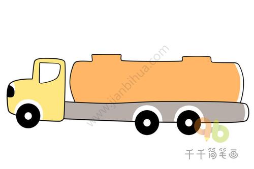 加长大货车简笔画