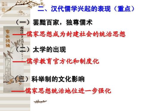 1-2汉代儒学上课 人民版高中历史必修三ppt
