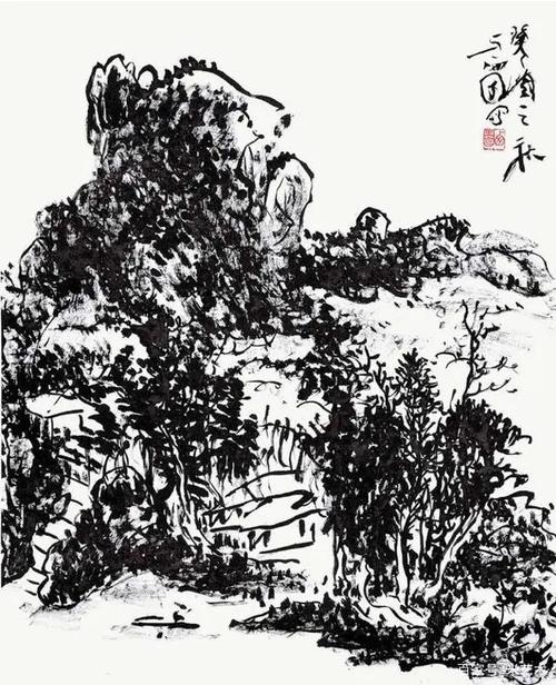 当代画坛最好的焦墨大家之一马西园的绘画,书法艺术!