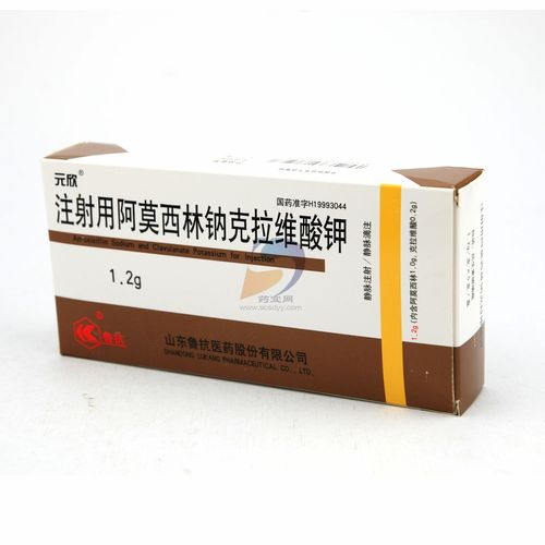 清热消炎类 抗菌消炎类 青霉素及头孢类 注射用阿莫西林钠克拉维酸钾