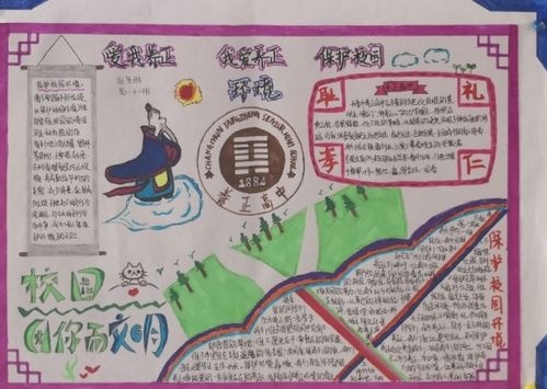 "爱我养正,我爱养正"保护校园环境主题手抄报大赛