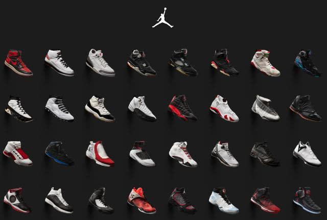 《球鞋系列》乔丹球鞋系列1～32代