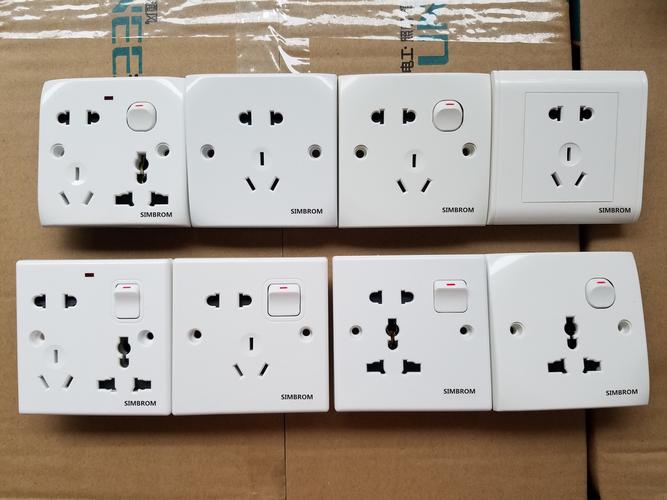 出口款式abs开关插座佛山工厂非标款5孔8孔插座86开关