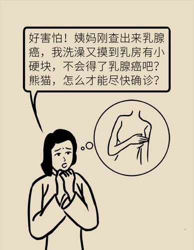 女性乳房有小硬块就是乳腺癌一组漫画告诉你怎么辨别男士勿入